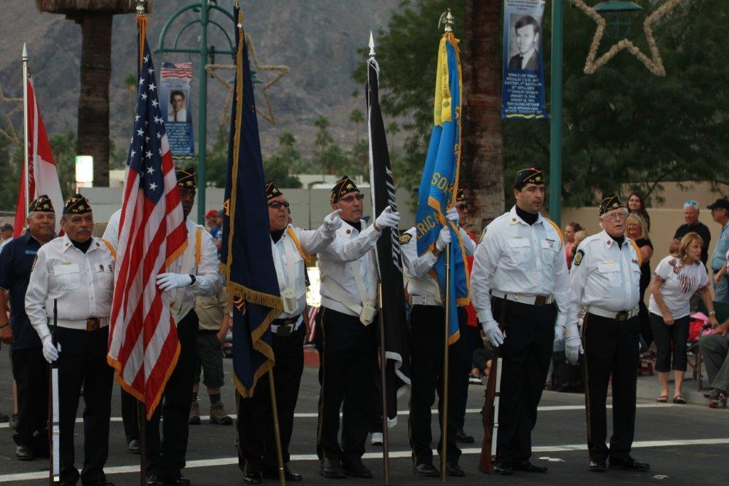 Veterans day parade march