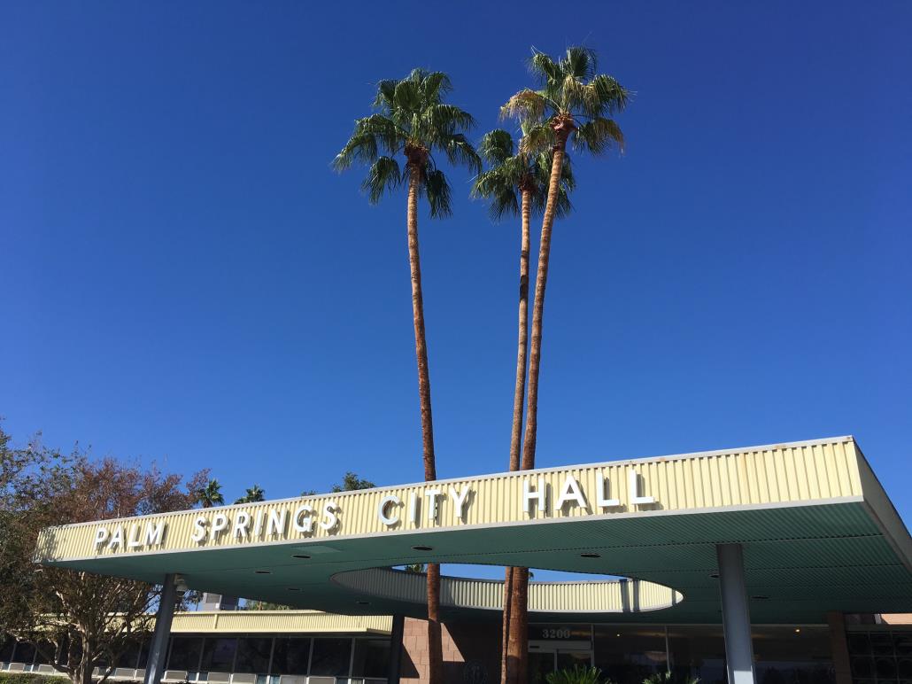 Palm Springs City Hall Sign