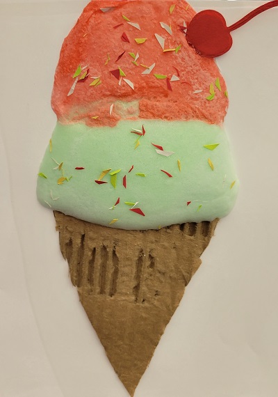 puffy paint ice cream cone