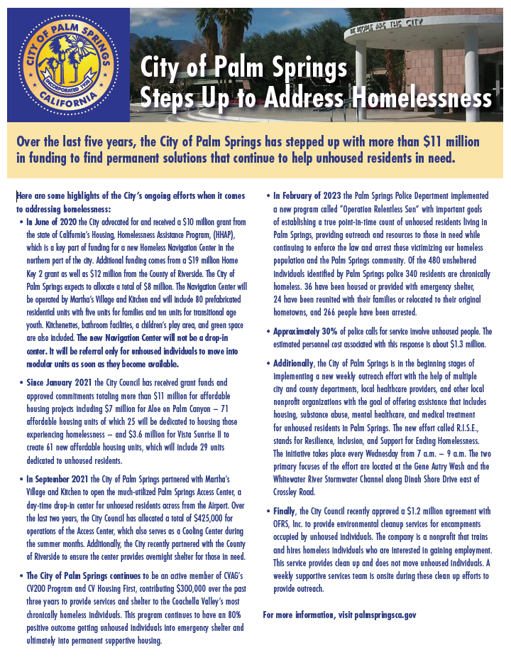 Addressing Homelessness 2023