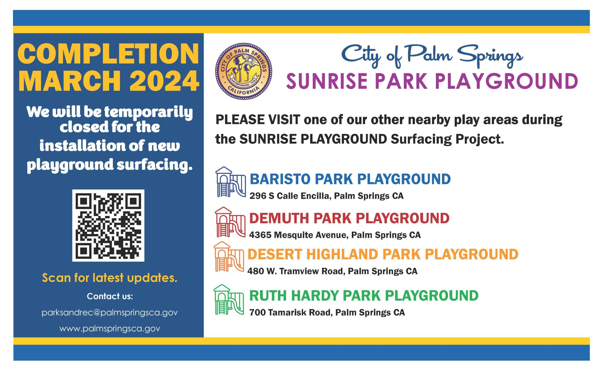 Sunrise Park Playground Resurfacing