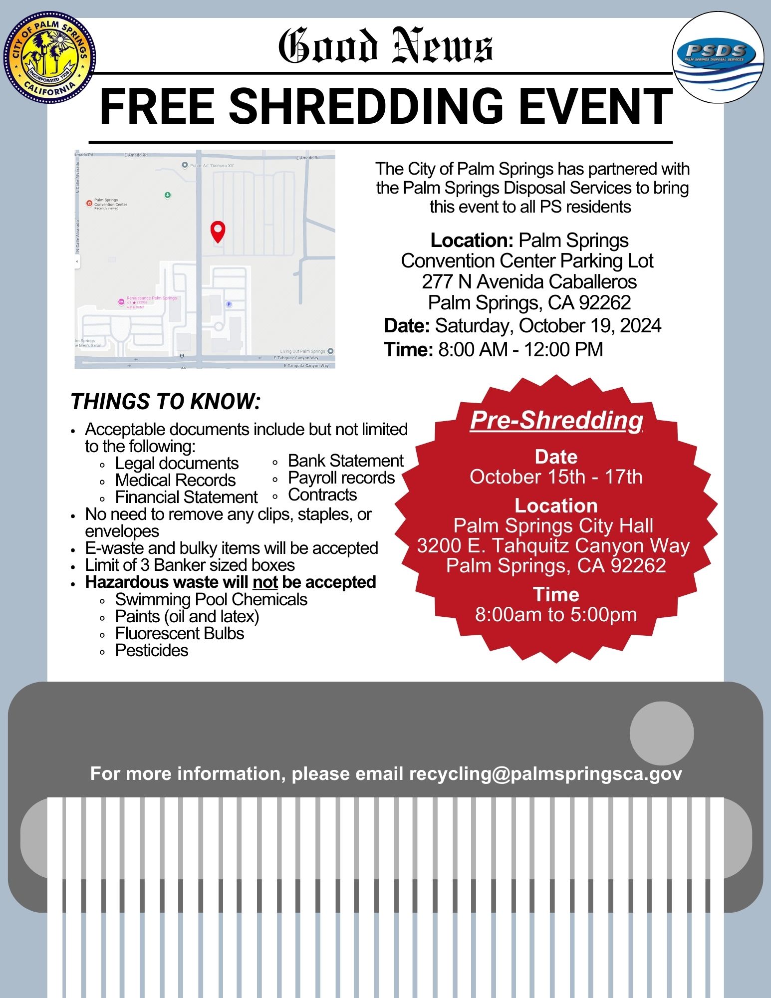 Free Shredding Event