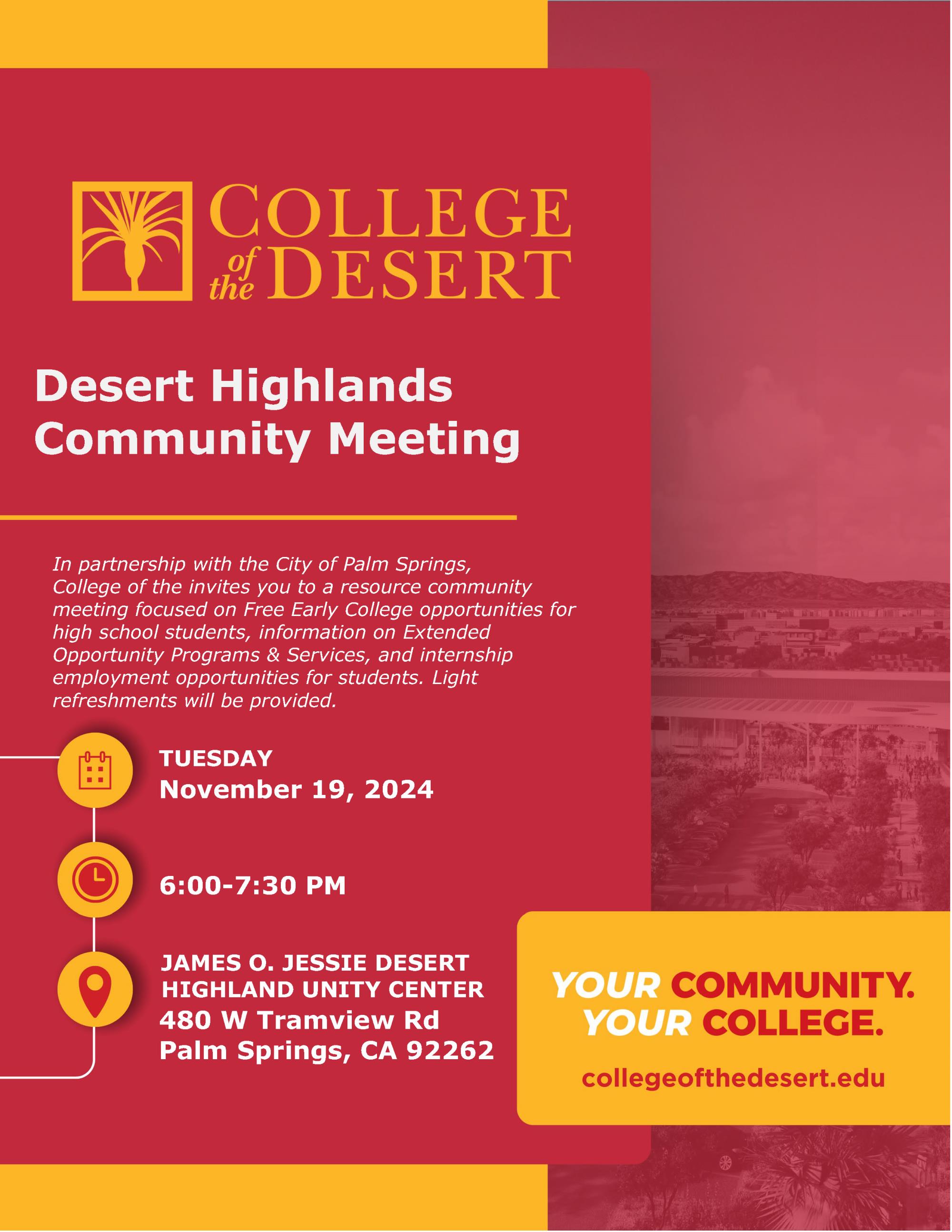 Desert Highlands Community Event - Nov 2024