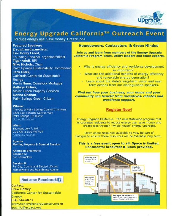 Energy Upgrade California Outreach Event